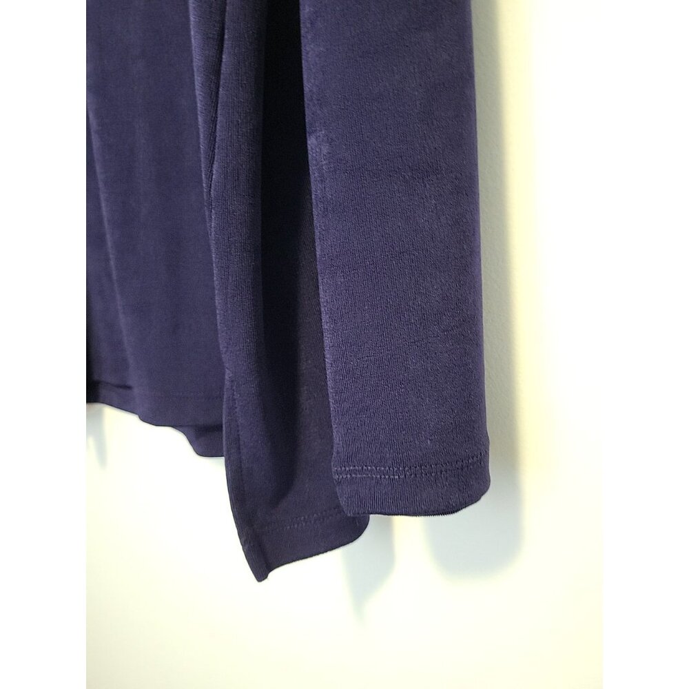 Chico's 3 Travelers Cut Out Blouse and Jacket 2 Piece Plum Purple XL NWT - Picture 6 of 14